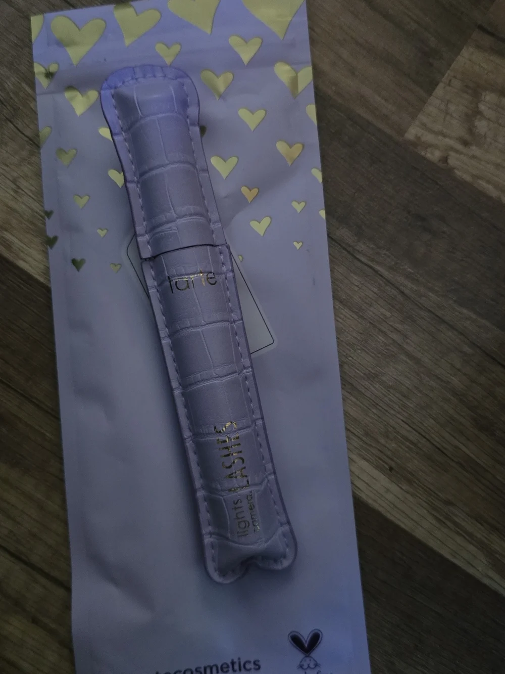 Tarte Mascara Lilac Croc-Embossed Brush Sleeve